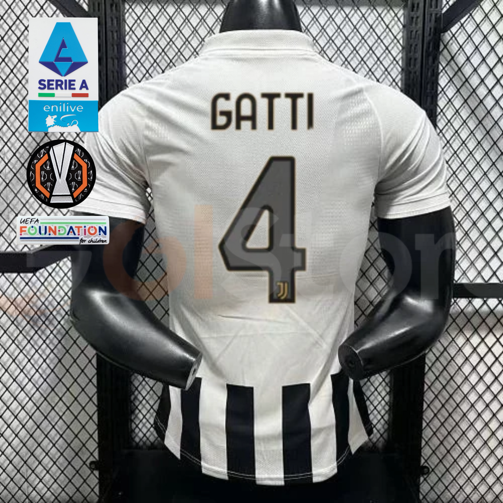 Juventus 2026-2027 Home Player Jersey – Gatti #4