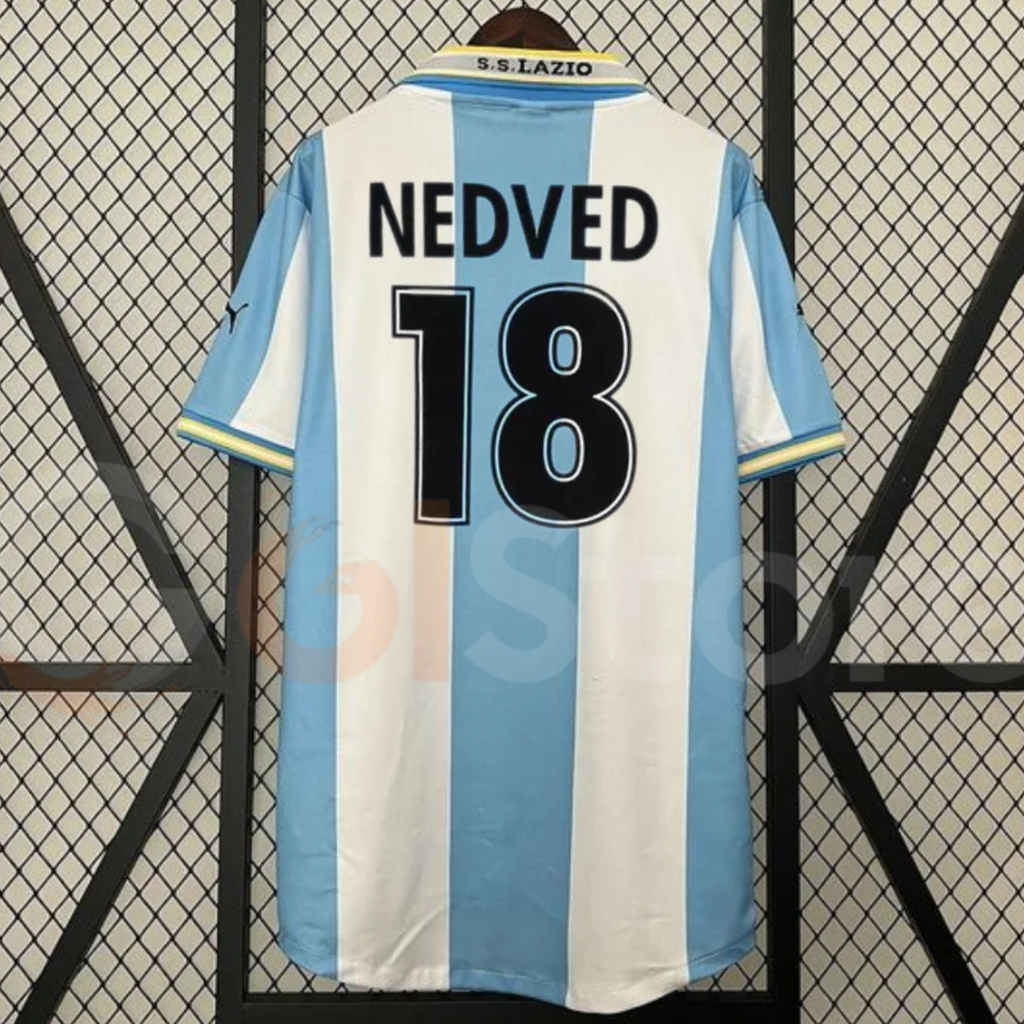 SS Lazio 1999-2000 Home Jersey – Nedved #18 Retro