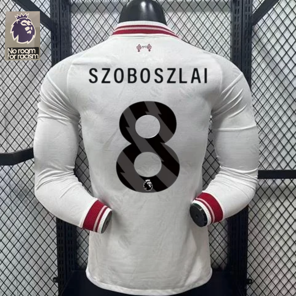 2026-2027 Liverpool Player Version Away Long Sleeve Jersey #8 Szoboszlai Personalized PL Patch
