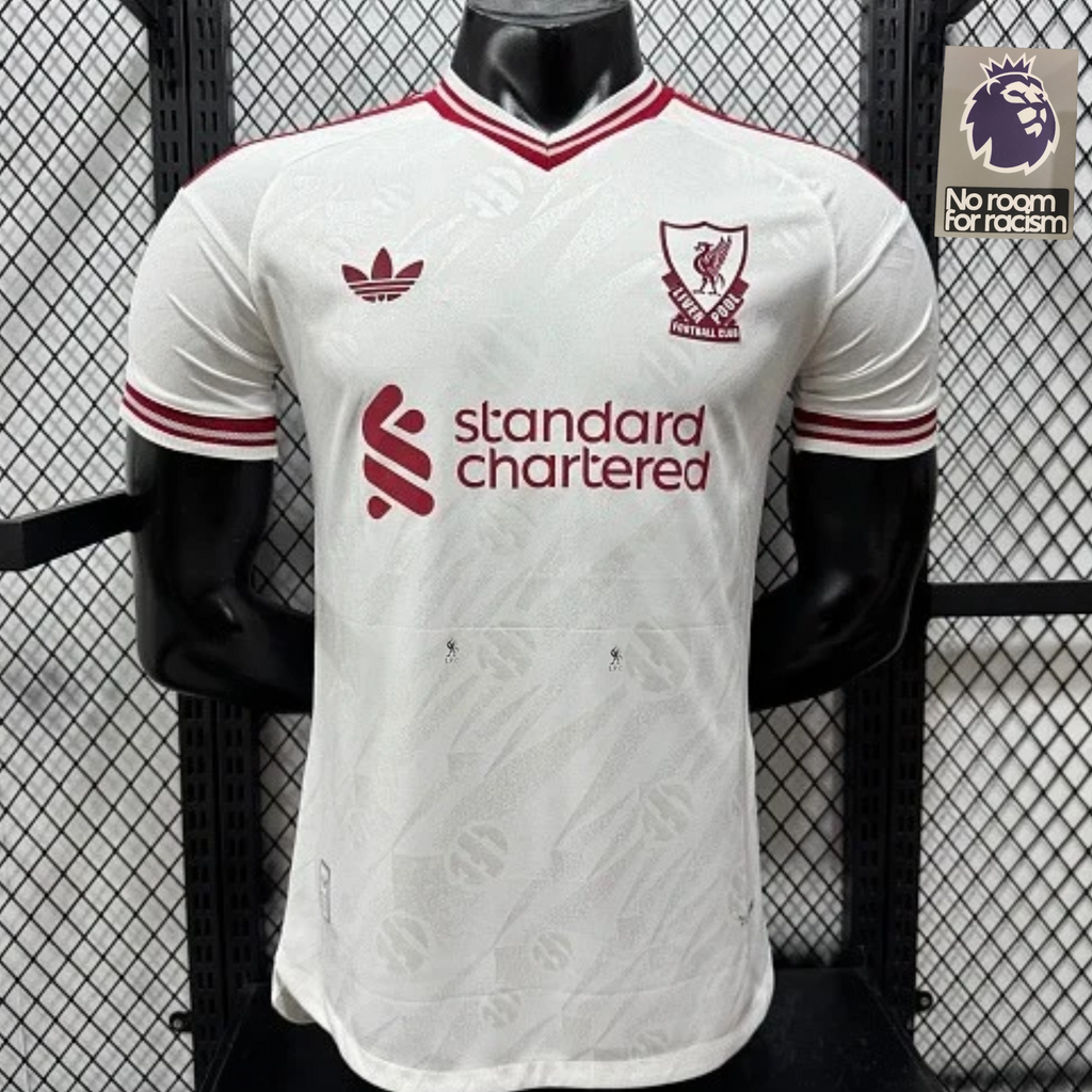 Liverpool 2026-2027 Away Player Version Short Sleeve Jersey #4 Van Dijk Personalized PL Patch