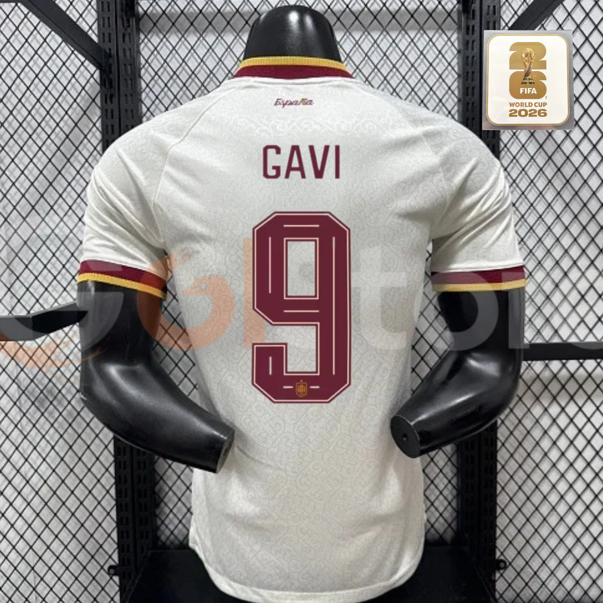 Spain 2026 World Cup Champions Home Jersey 2 Stars #9 Gavi Patch Personalized S-3XL