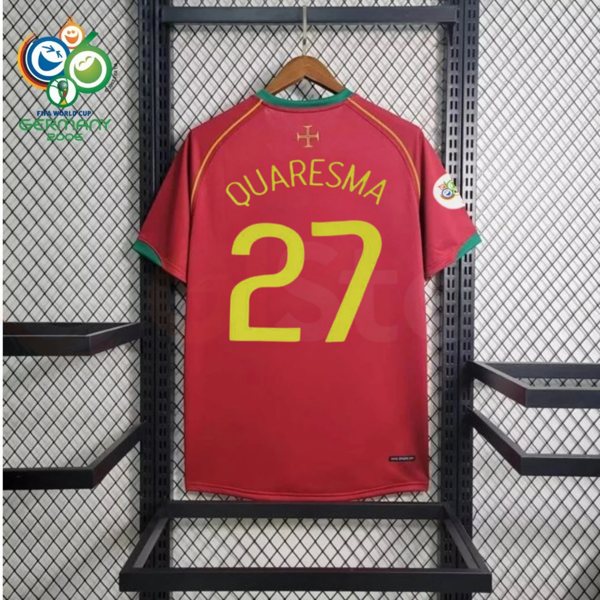 Portugal 2006 Retro Home Jersey – Quaresma #27 Custom