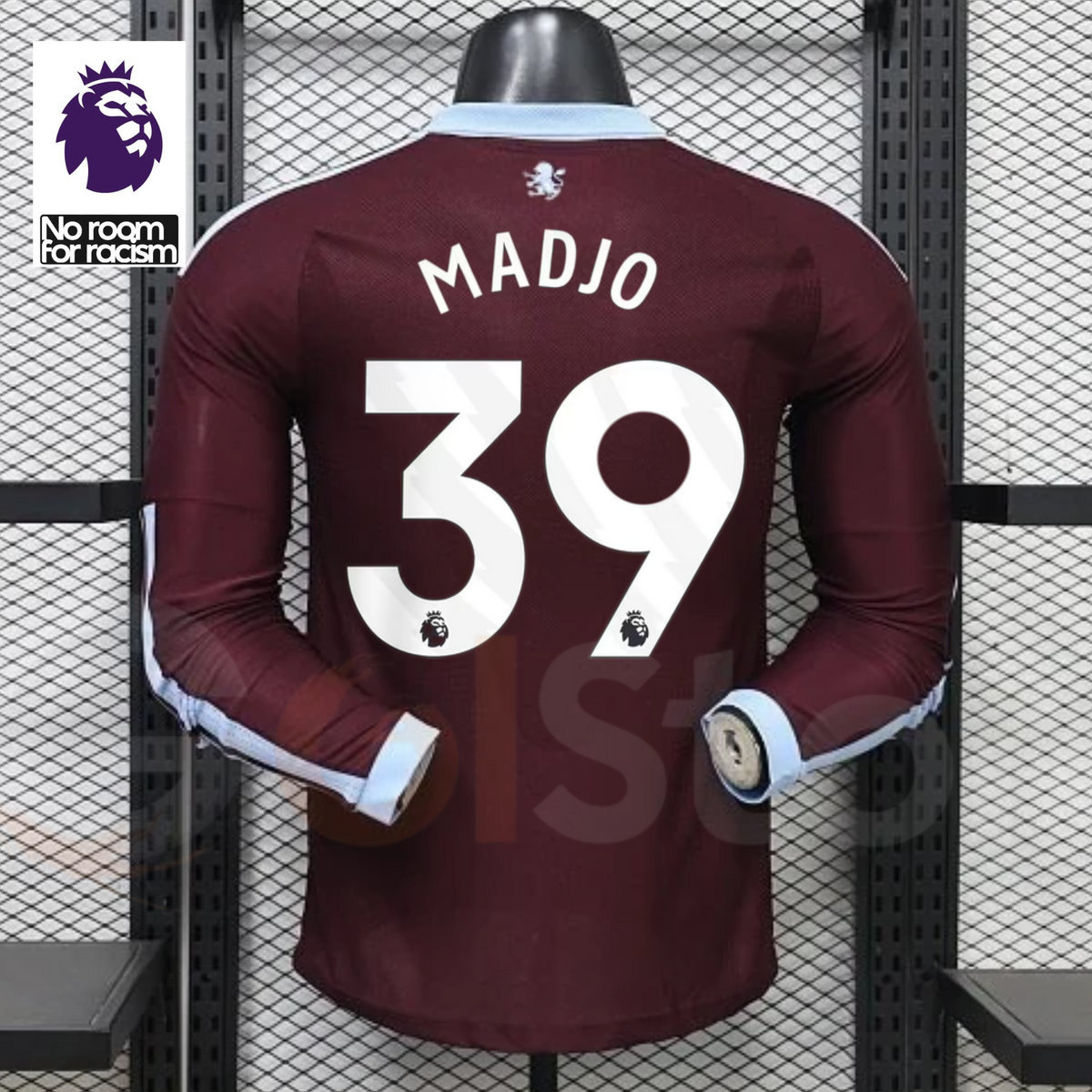 Aston Villa Home Long-Sleeve Player Jersey – Madjo #39