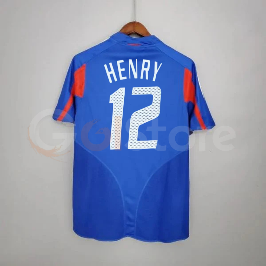 France 2004 Retro Home Jersey – Henry #12