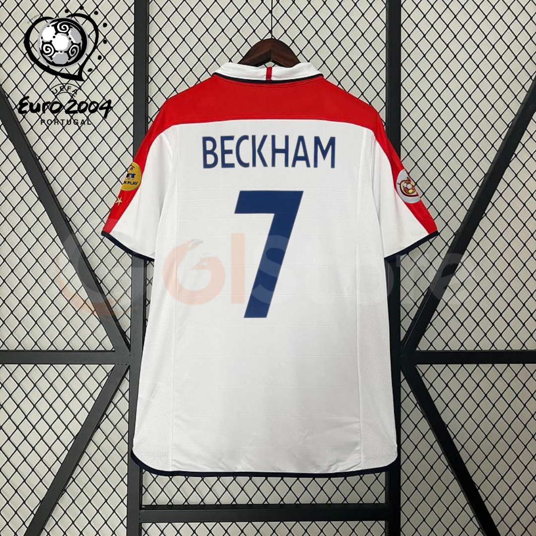 England 2004 Retro Home Jersey – Beckham #7