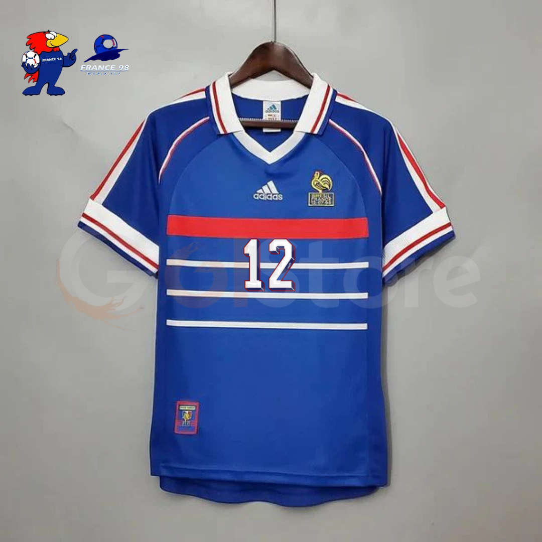France 1998 Home Retro Jersey – Henry #12