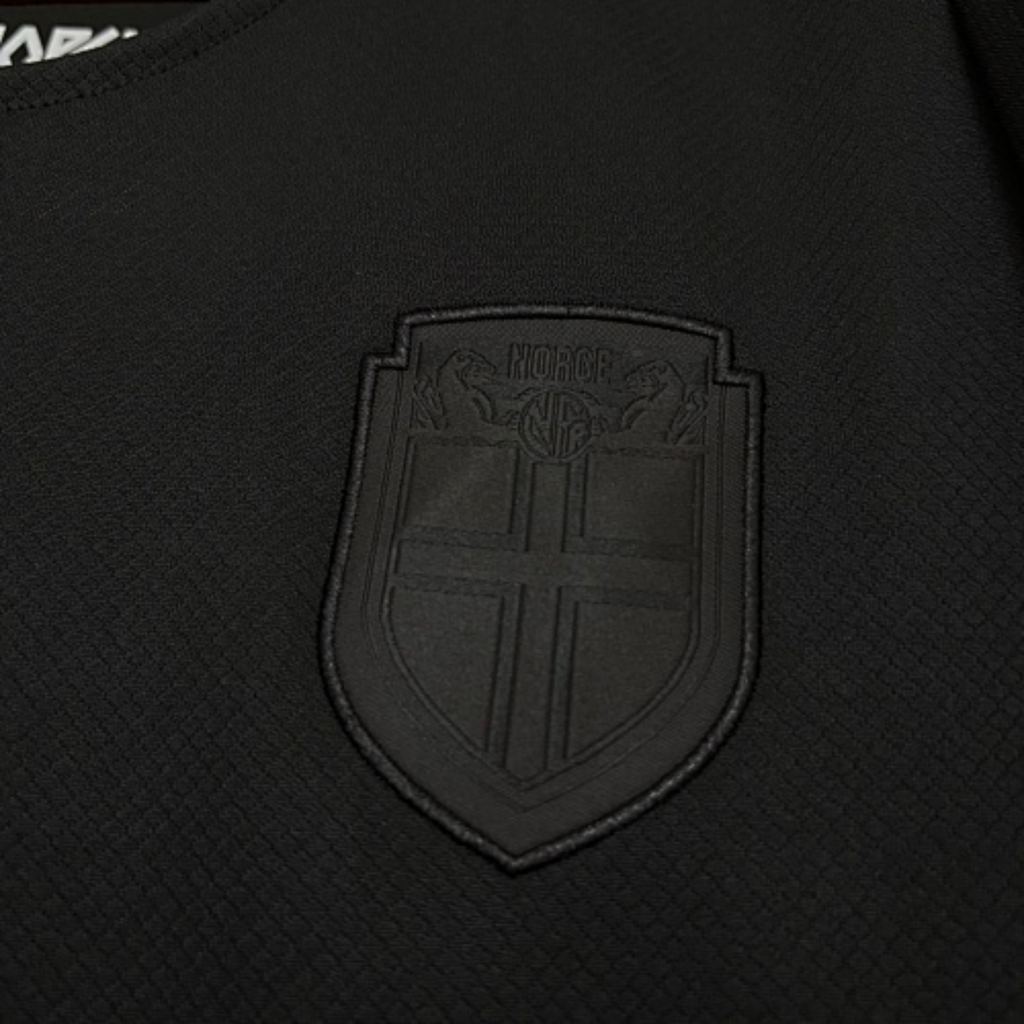 Norway 2026 World Cup Away Jersey #9 Haaland Black Short Sleeve Football Shirt S-3XL