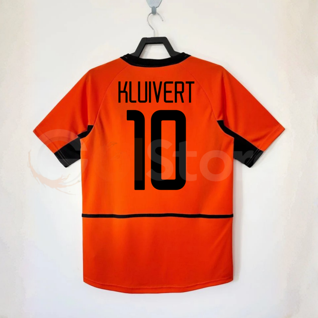 Netherlands 2002 Home Retro Jersey – Kluivert #10