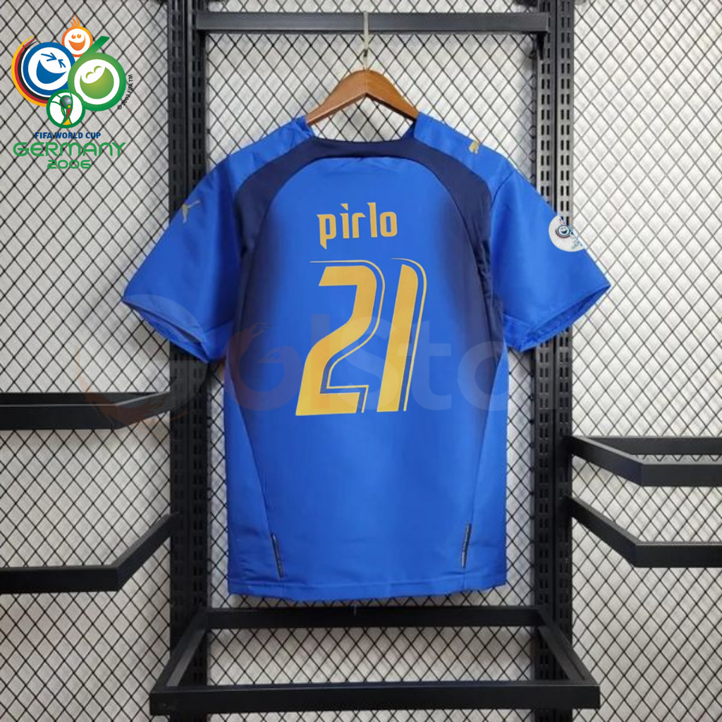 Italy 2006 Retro Home Jersey – Pirlo #21