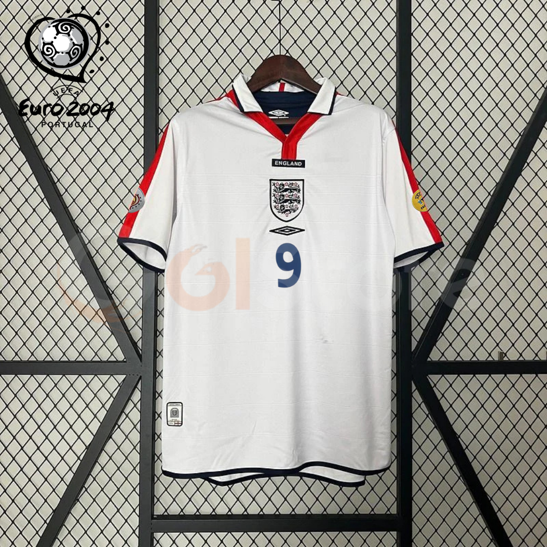 England 2004 Retro Home Jersey – Rooney #9
