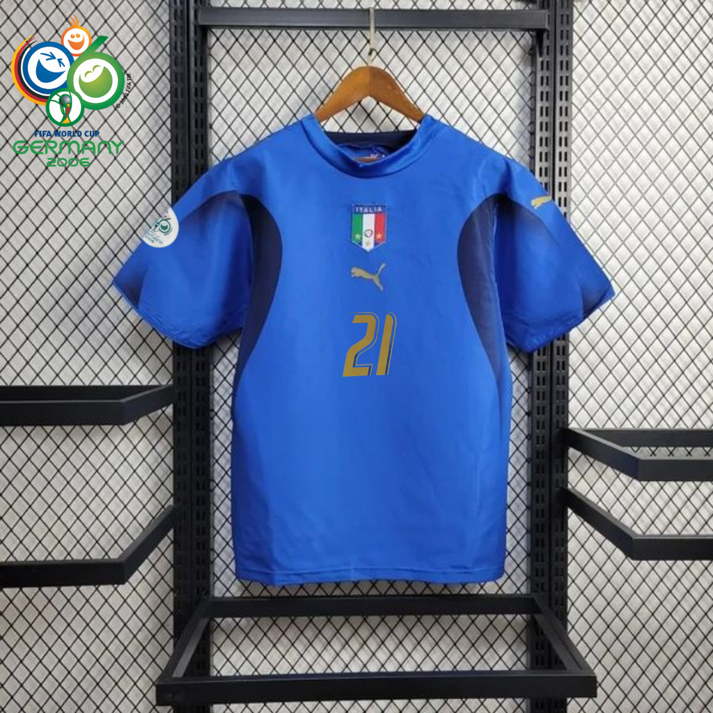 Italy 2006 Retro Home Jersey – Pirlo #21