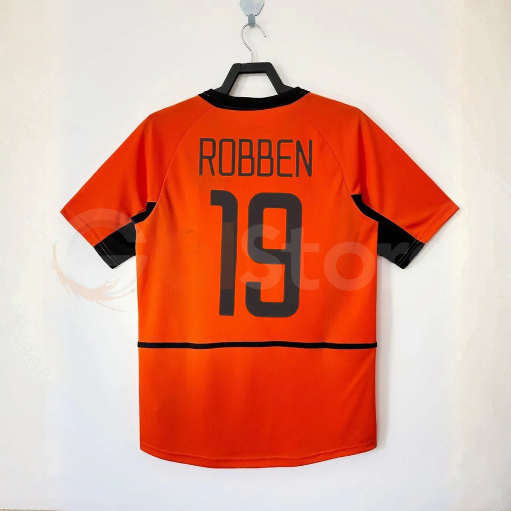 Netherlands 2002 Home Retro Jersey – Robben #19