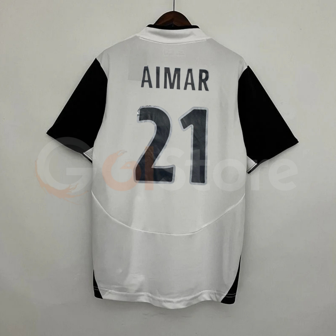 Valencia CF 2003–2004 Retro UEFA Cup Final Jersey – Aimar #21