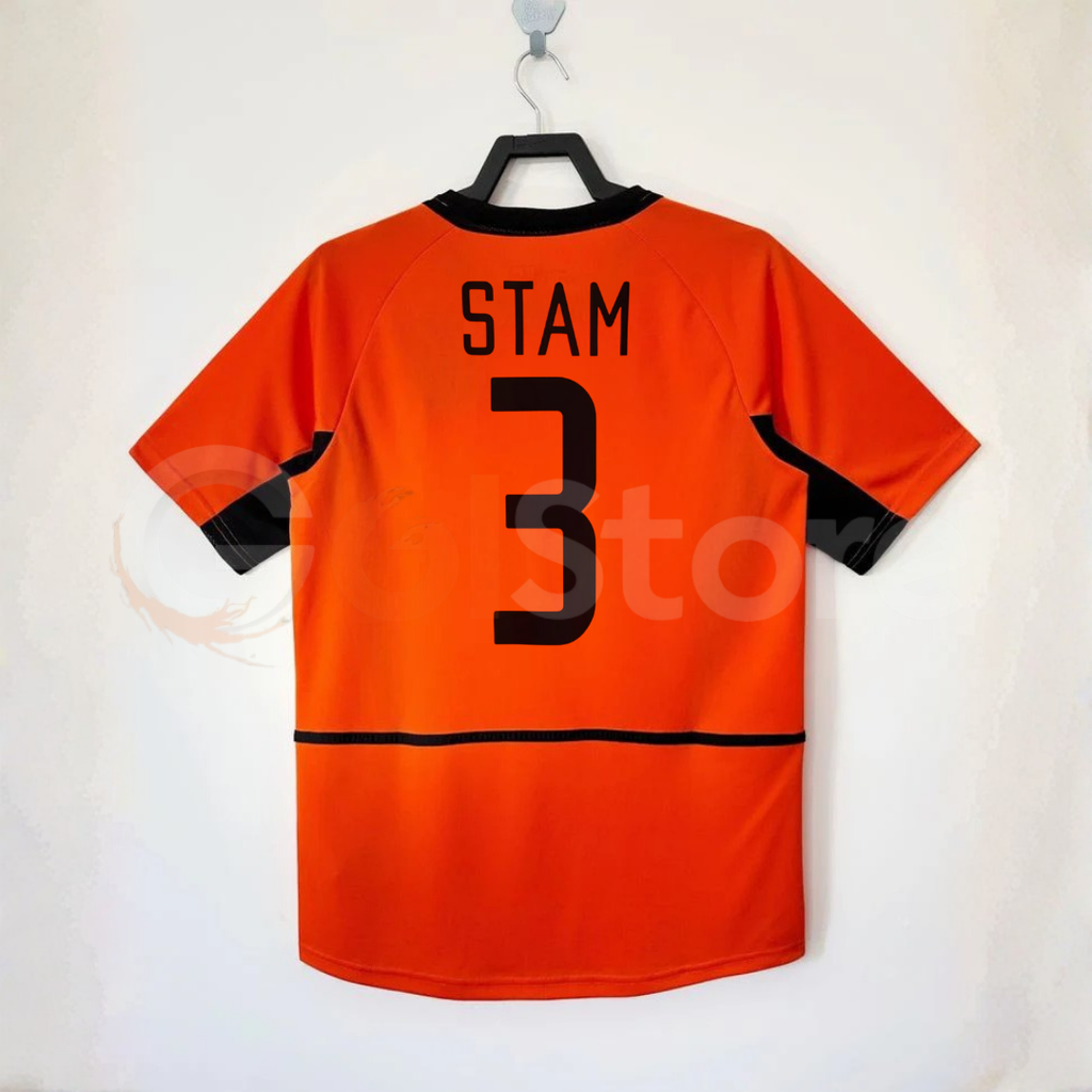 Netherlands 2002 Home Retro Jersey – Stam #3