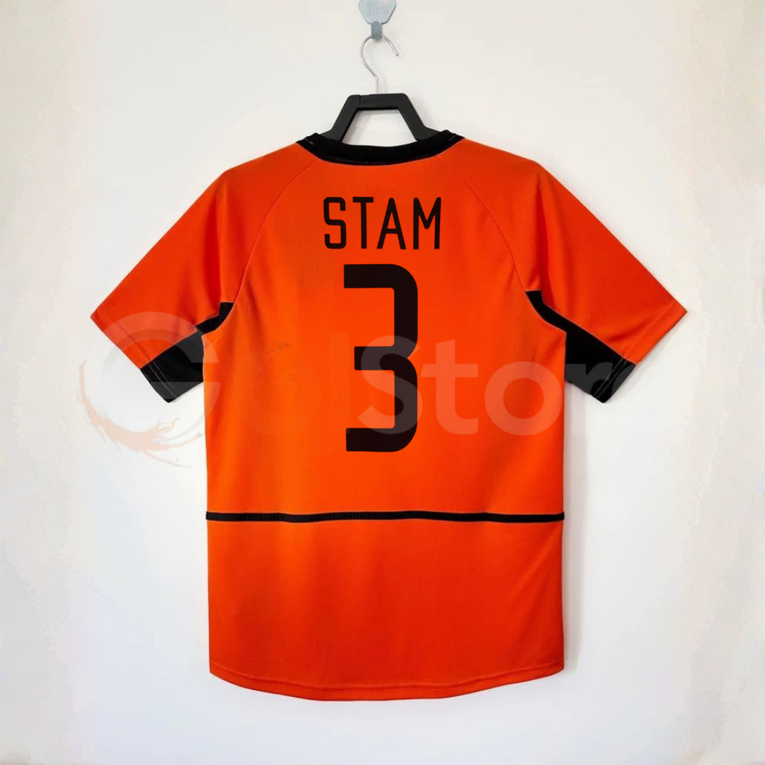 Netherlands 2002 Home Retro Jersey – Stam #3