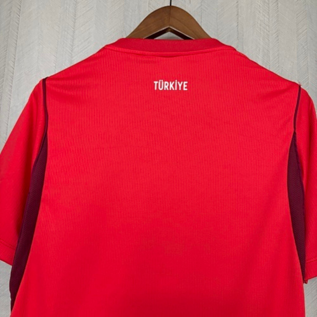 Turkey Red Football Jersey – Custom Name & Number – Arda Güler, Çalhanoğlu, Kerem Aktürkoğlu Options – Personalized Soccer Shirt
