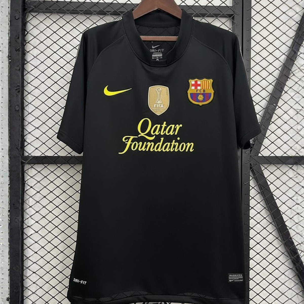 FC Barcelona 2011-12 Retro Black Away Jersey | #10 Lionel Messi | La Liga & UCL