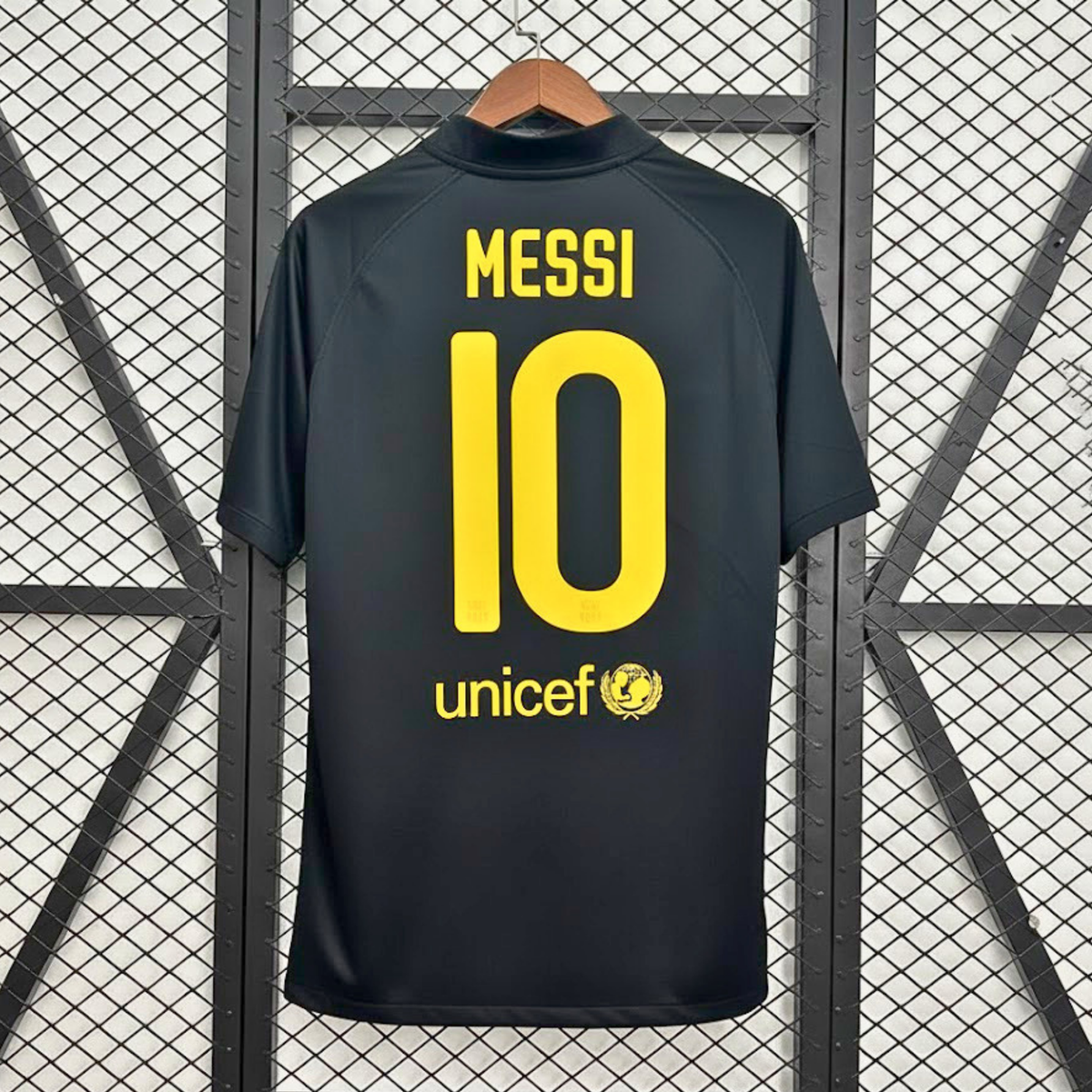 FC Barcelona 2011-12 Retro Black Away Jersey | #10 Lionel Messi | La Liga & UCL