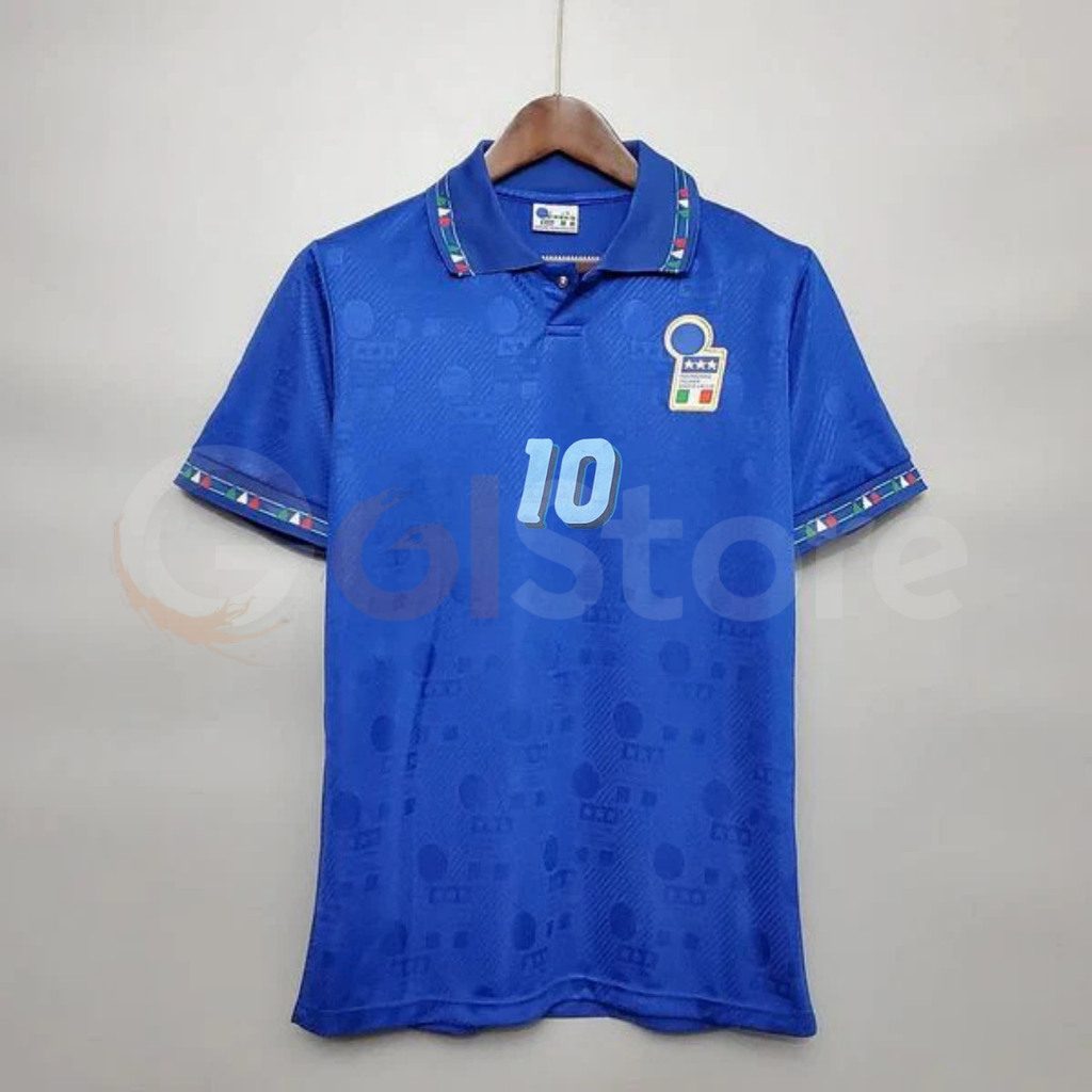 Italy 1994 Retro Home Jersey – R. Baggio #10