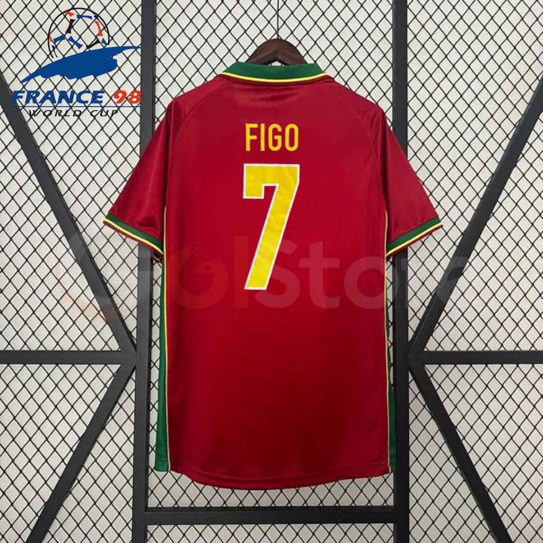 Portugal 1998 Retro Home Jersey – Figo #7