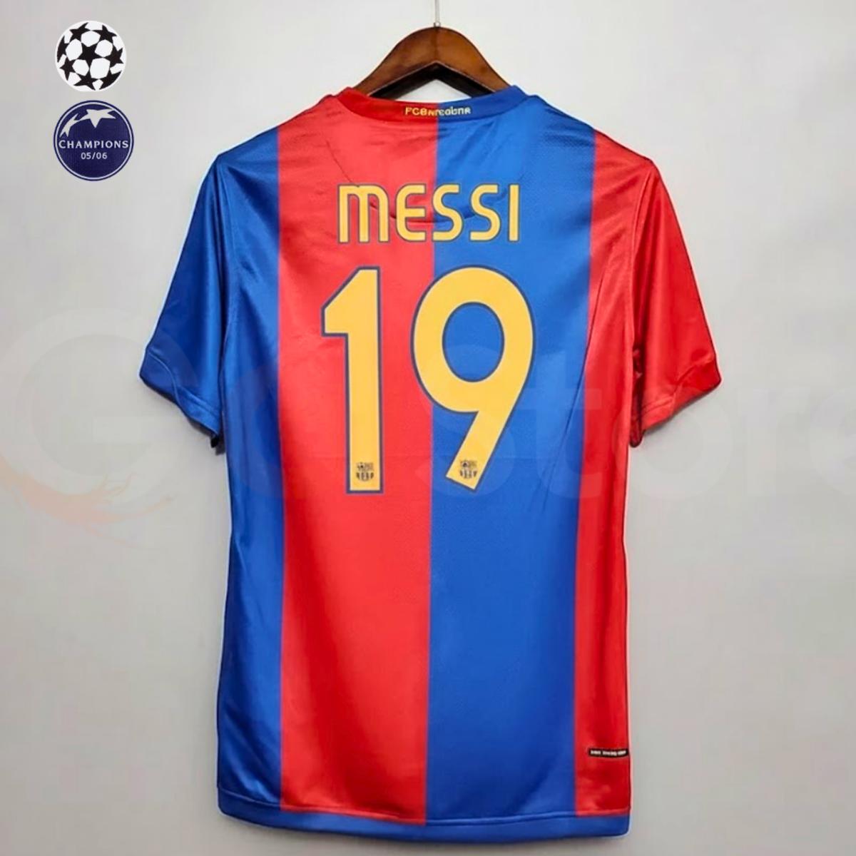 FC Barcelona 2006-07 Retro Home Jersey | #19 Lionel Messi | UCL