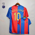 FC Barcelona 2006-07 Retro Home Jersey | #10 Ronaldinho | UCL