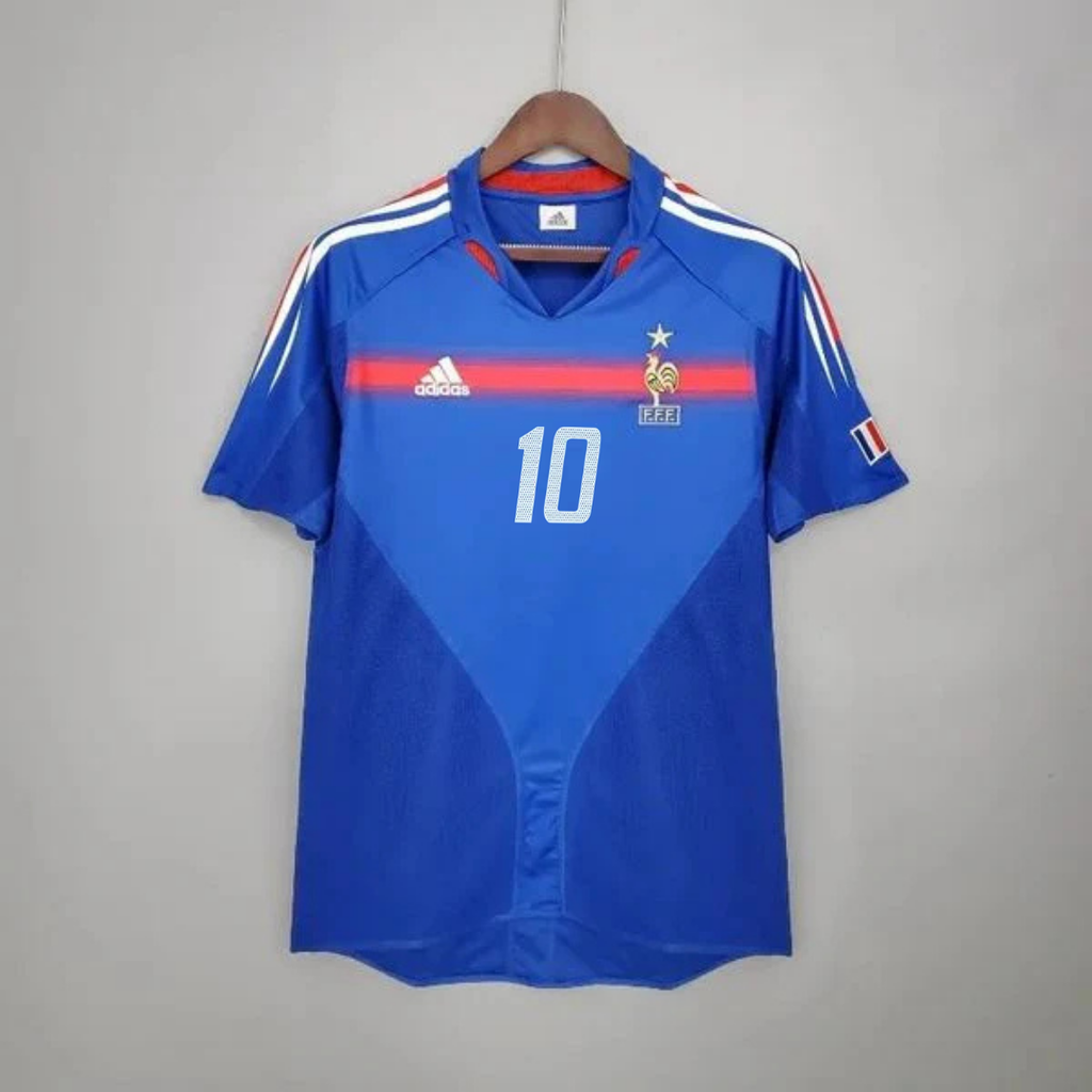 France 2004 Retro Home Jersey – Zidane #10
