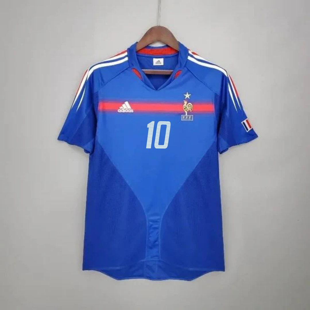 France 2004 Retro Home Jersey – Zidane #10