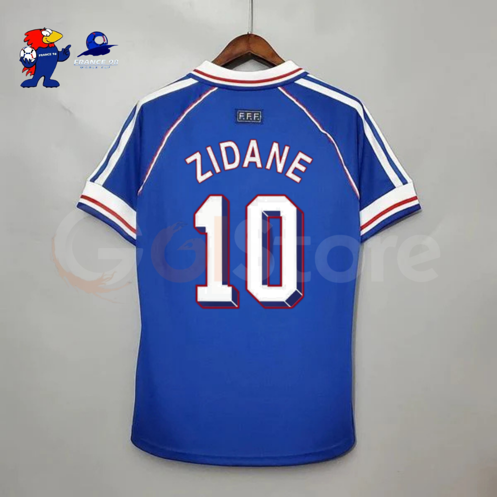 France 1998 Home Retro Jersey – Zidane #10