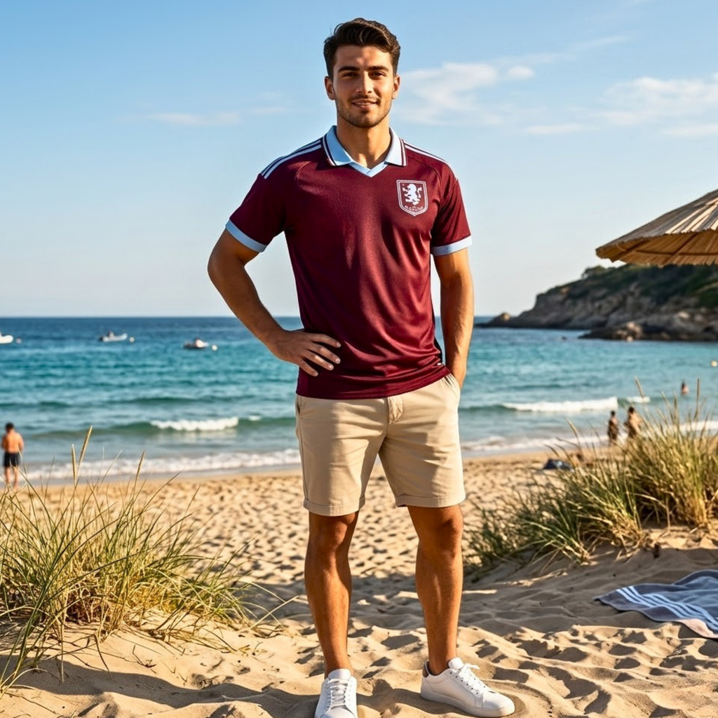 Maillot de foot domicile Aston Villa 26/27 – Maillot unisexe style fan S–3XL