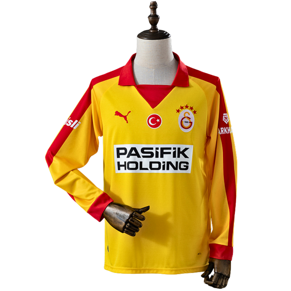 Icardi No.9 Galatasaray 25/26 Retro Series Yellow Long Sleeve Jersey – Unisex Football Shirt S–3XL