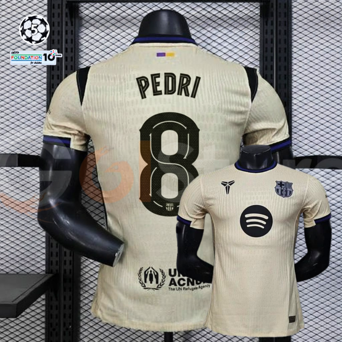 FC Barcelona 2025-26 Away Professional Jersey | #8 Pedri | UCL