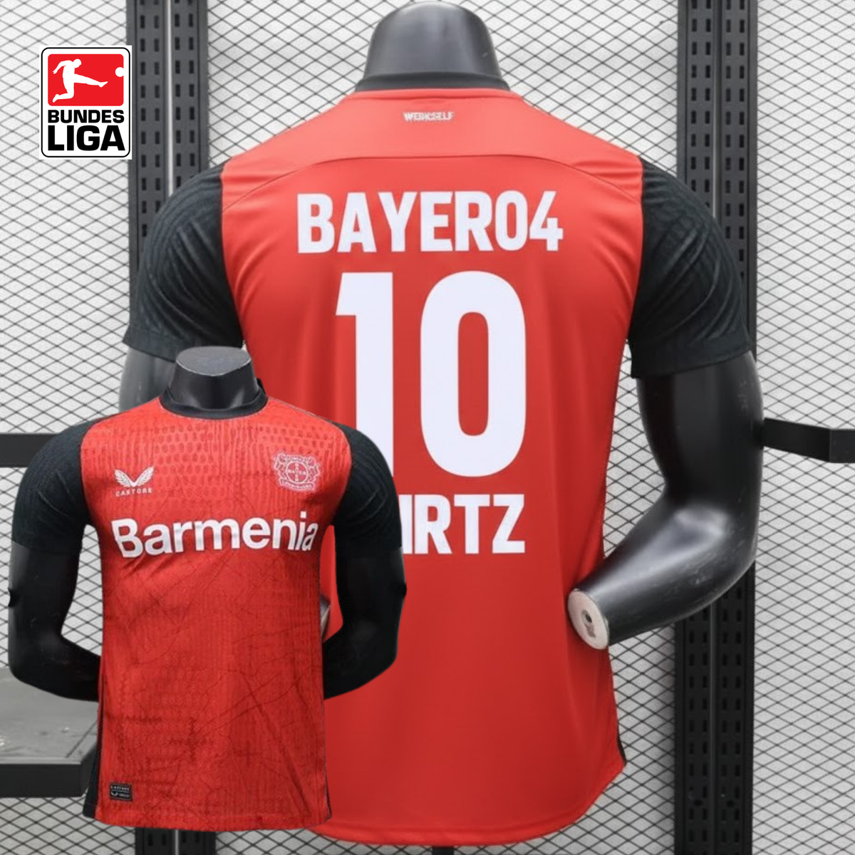 2024/25 Bayer Leverkusen Home Player Version Jersey #10 Wirtz