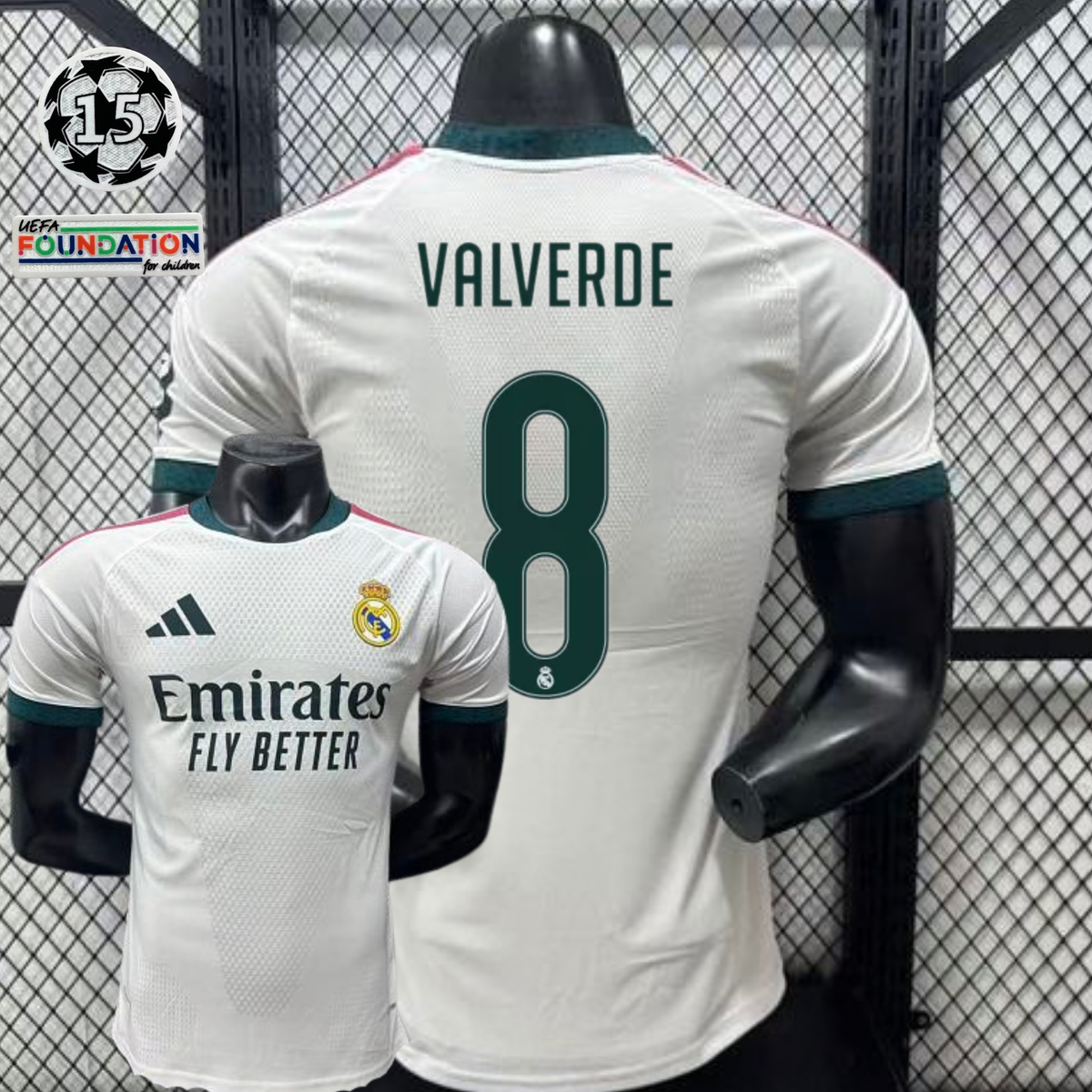 2026/27 Real Madrid Player Version Home White Jersey #8 Valverde UCL Personalized