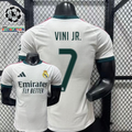 2026/27 Real Madrid Player Version Home White Jersey #7 Vinicius Jr UCL Personalized