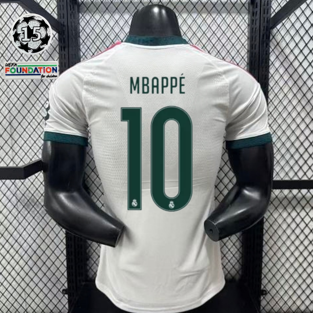 2026/27 Real Madrid Player Version Home White Jersey #10 Mbappe UCL Personalized