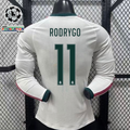 2026/27 Real Madrid Player Version Home Long Sleeve White Jersey #11 Rodrygo Personalized