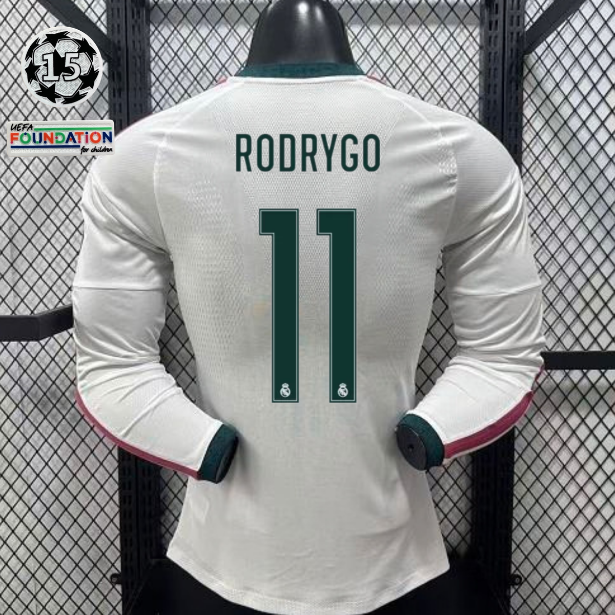 2026/27 Real Madrid Player Version Home Long Sleeve White Jersey #11 Rodrygo Personalized