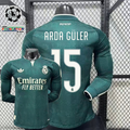 2026/27 Real Madrid Player Version Away Long Sleeve Jersey #15 Arda Guler UCL Personalized