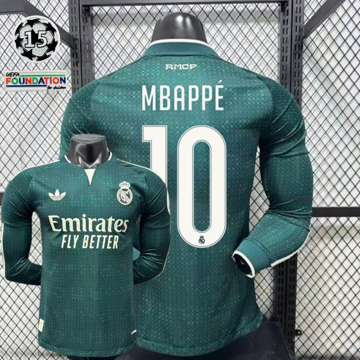 2026/27 Real Madrid Player Version Away Long Sleeve Jersey #10 Mbappe UCL Personalized