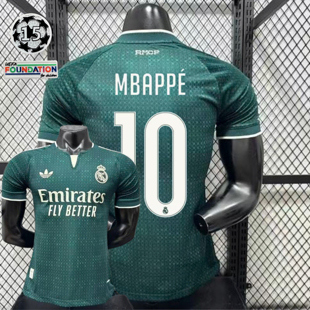 2026/27 Real Madrid Player Version Away Short Sleeve Jersey #10 Mbappe UCL Personalized