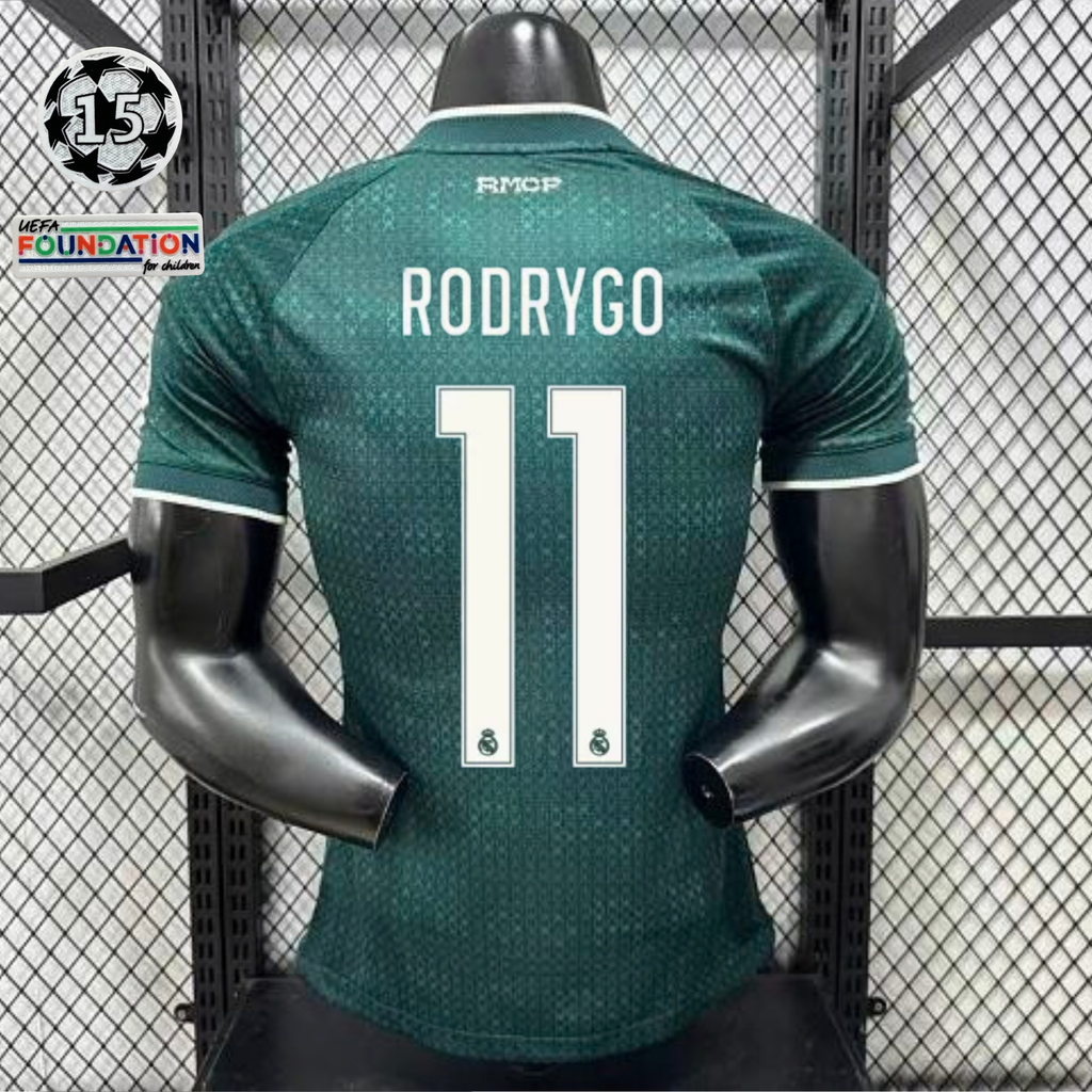 2026/27 Real Madrid Player Version Away Short Sleeve Jersey #11 Rodrygo UCL Personalized