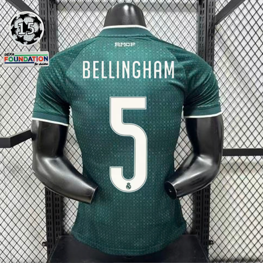 2026/27 Real Madrid Player Version Away Short Sleeve Jersey #5 Bellingham UCL Personalized