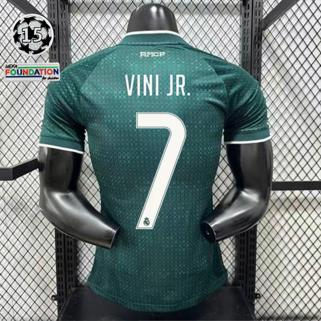 2026/27 Real Madrid Player Version Away Short Sleeve Jersey #7 Vinicius Jr UCL Personalized