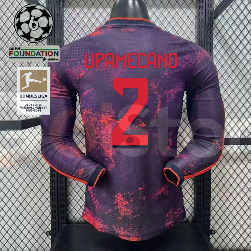 Bayern Munich 2026–2027 Third Long Sleeve Player Jersey – Upamecano #2