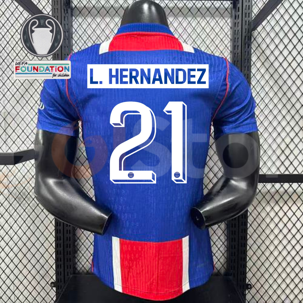 PSG 2026–2027 Home Jersey – L. Hernandez #21