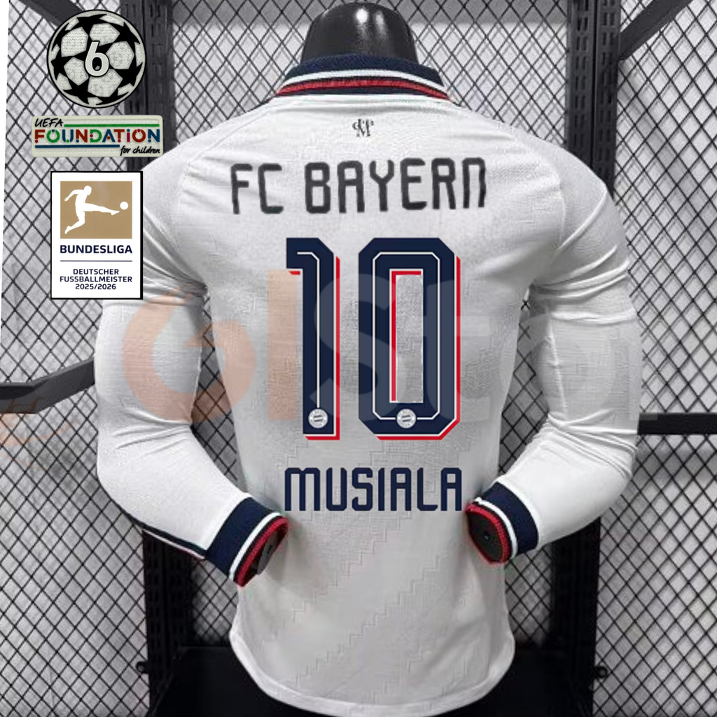 Bayern Munich 2026–2027 Away Long-Sleeve Player Jersey – Musiala #10