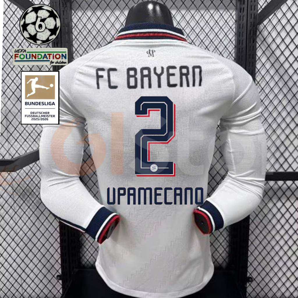 Bayern Munich 2026–2027 Away Long-Sleeve Player Jersey – Upamecano #2