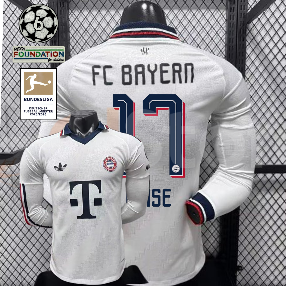 Bayern Munich 2026–2027 Away Long-Sleeve Player Jersey – Olise #17