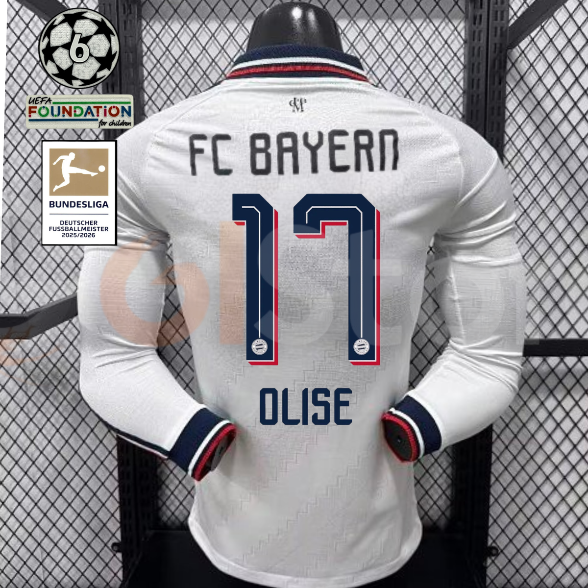 Bayern Munich 2026–2027 Away Long-Sleeve Player Jersey – Olise #17